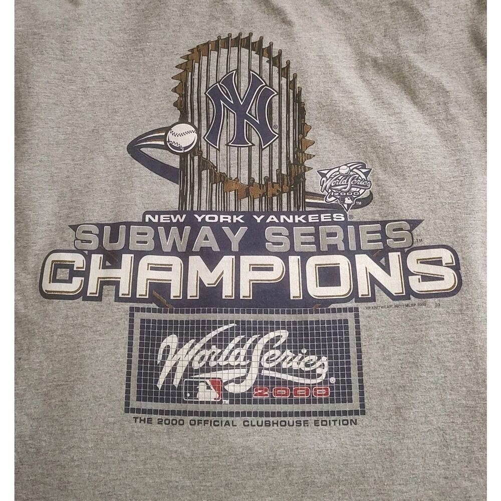 Men's Vintage 2000 New York Yankees Subway Series Champions Clubhouse - Large
